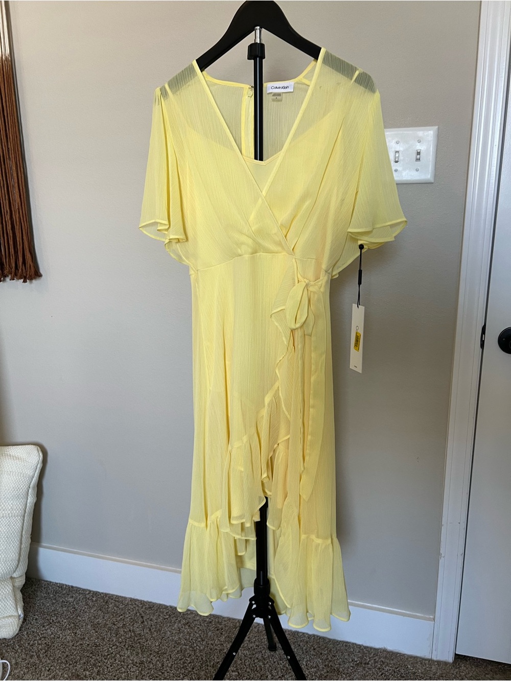 Calvin Klein Wrap Midi Dress